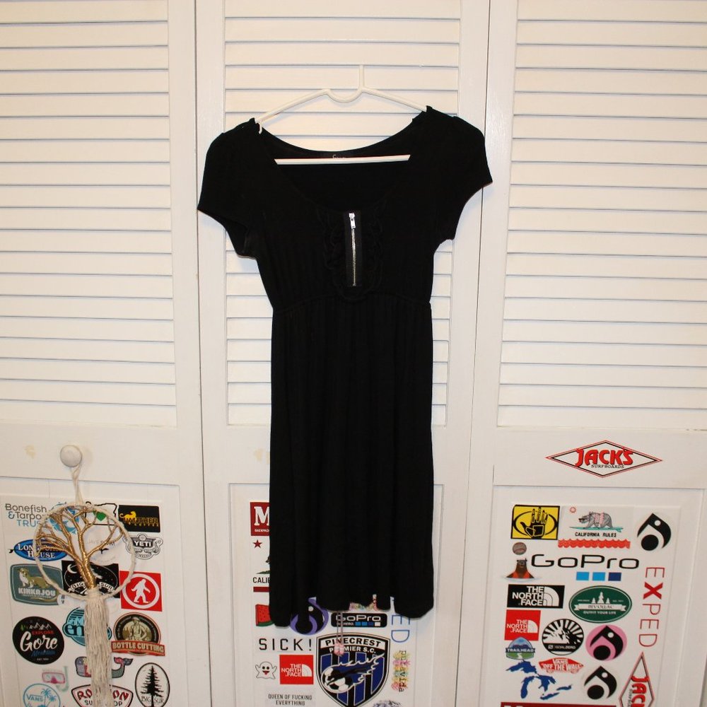 Zipper Soprano Black Dress